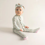 Footie Ruffled Zippered One Piece